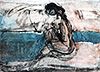Blue Danube, 1993, mixed techics on paper, 42 x 59,4 cm