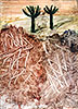 Cлед во времени 19, акварель, 69 x 49 см
