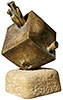 Regres, bronz, piatra, 1998, 210x330x215 mm